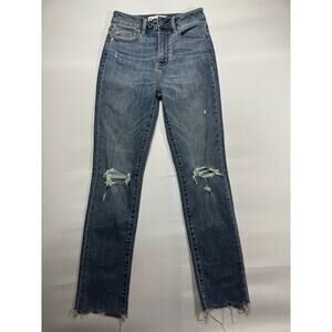 NWT Daze Women's Daily Driver Long High Rise Skinny Straight Jeans - Size 25x28